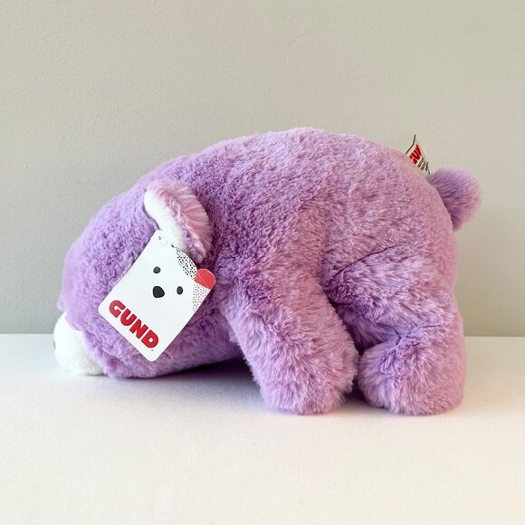 New! GUND Snuffles Lavender Bear Plush 10” Stuffed Animal Toy Purple NWT - Picture 6 of 8
